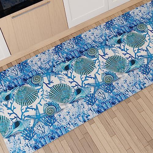 PETTI Artigiani Italiani Teppich für Küche 52x240 cm Corallo Blu von PETTI Artigiani Italiani