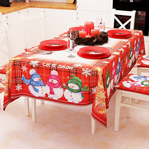 PETTI Artigiani Italiani - Tischdecke, Tischdecke, schmutzabweisend, Weihnachten, Tischdecke, Küche, Weihnachten, Design Puppe X18 Plätze (140 x 360 cm) 100% Made in Italy von PETTI Artigiani Italiani