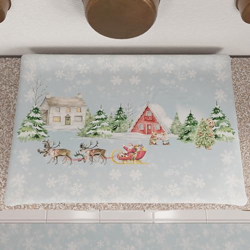 PETTI Artigiani italiani - Herdabdeckung für Weihnachten, Kochfeldabdeckung, Kochfeldabdeckung 50 x 70 cm, Brandschutz Snow, 100% Made in Itay von PETTI Artigiani Italiani