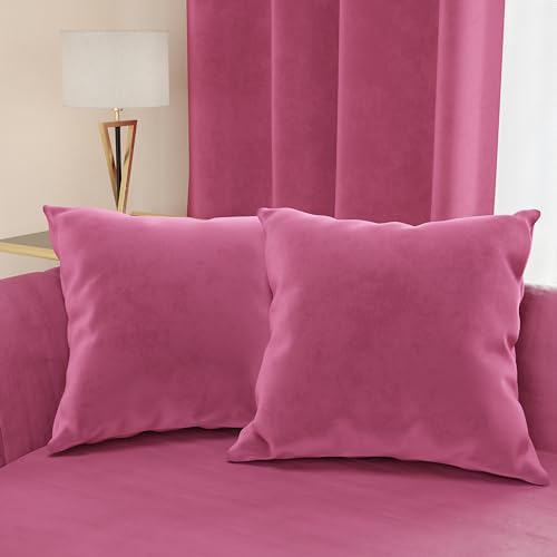 Petti Artigiani Italiani - 2 Sofakissen aus Samt mit Füllung, Kissenbezüge für Schlafzimmer, Möbelkissen aus Samt mit verdecktem Reißverschluss, Fuchsia, 2 Stück - 30 x 30 cm Petti Artigiani Italiani - 2 Sofakissen aus Samt mit Füllung, Kissenbezüge für Schlafzimmer, Möbelkissen aus Samt mit verdecktem Reißverschluss, Fuchsia, 2 Stück - 30 x 30 cm von PETTI Artigiani Italiani