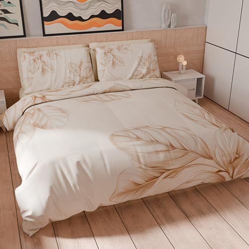 Petti Artigiani Italiani - Bettwäsche-Set für Einzelbett 150 x 200 cm (1 Kissenbezug 50 x 80 cm im Lieferumfang enthalten), weiche Mikrofaser mit Digitaldruck mit Blumenmuster 25 150 - Made in Italy von PETTI Artigiani Italiani