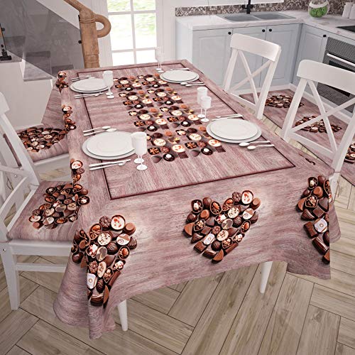Petti Artigiani Italienische Tischdecke, schmutzabweisend, für Küchentisch 140x180 cm Schokobraun Petti Artigiani Italienische Tischdecke, schmutzabweisend, für Küchentisch 140x180 cm Schokobraun von PETTI Artigiani Italiani