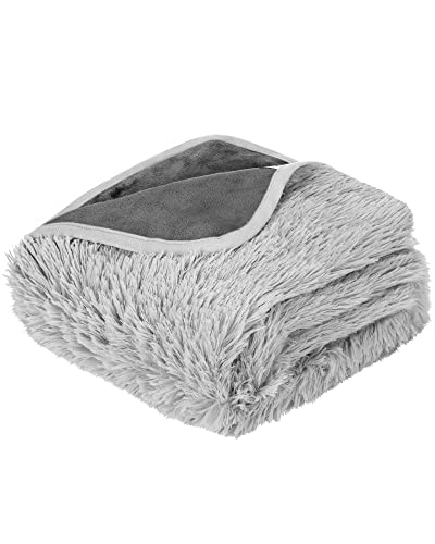 PETTOM Hundedecke Wasserdicht, Hundedecke Waschbar Sofaschutz, Kuscheldecke Hund Flauschig, Warme Katzendecke für Couch Bett (Grau, S-100 * 73cm) von PETTOM