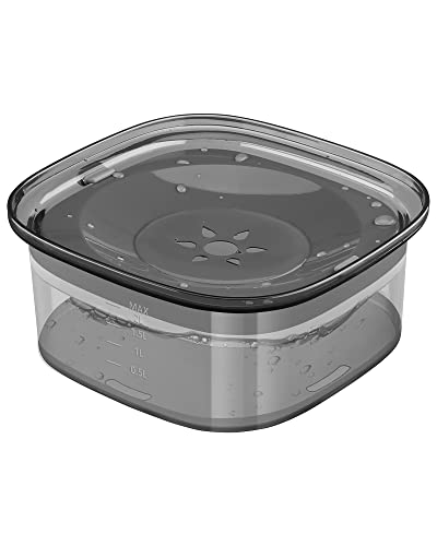 PETTOM Wassernapf für Hunde, 2L Hundenapf Auslaufsicher Groß, Trinknapf Hund Anti Schlabber Rutschfest, Hundenapf Reise Wasserspender Hund Unterwegs von PETTOM