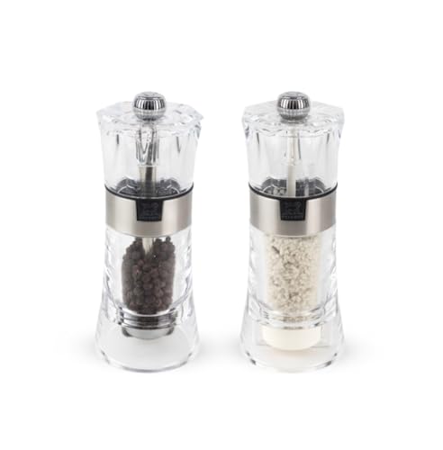OSLO Duo Acryl/Edelstahl 14 cm Pfeffer- und Feuchtsalzmühle von PEUGEOT