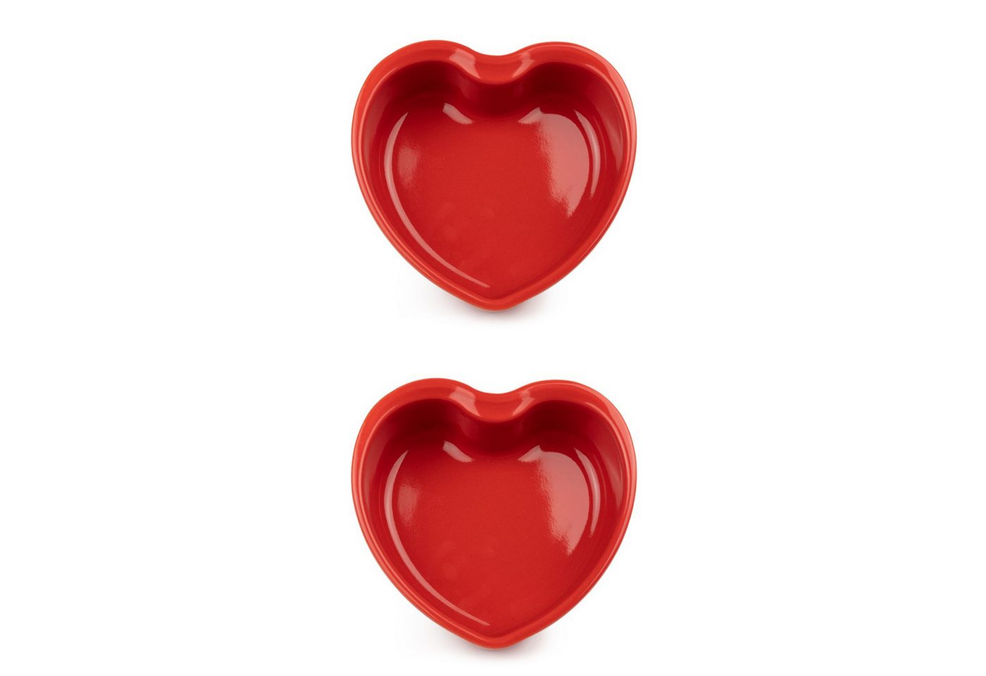 PEUGEOT Auflaufform For You Herzform Rot 13,5 cm 2er Set, Keramik, (2-St) von PEUGEOT
