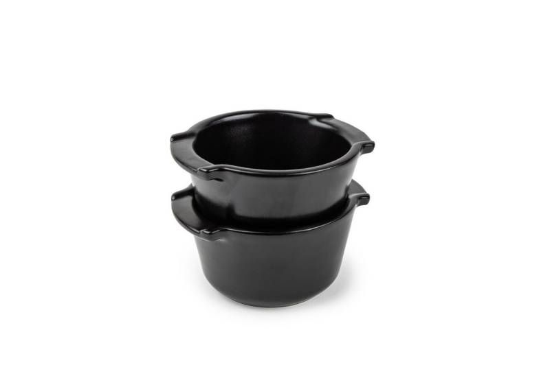 PEUGEOT Auflaufform Mini APPOLIA 11cm Satinschwarz Backofen Dessertfor, Keramik, Keramik von PEUGEOT