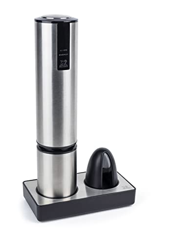 PEUGEOT - Elektrischer Korkenzieher Elis Touch - Wiederaufladbar mit Ladestation - Edelstahl und ABS Kunststoff - Lange Leistungsdauer - Edelstahlfarben PEUGEOT - Elektrischer Korkenzieher Elis Touch - Wiederaufladbar mit Ladestation - Edelstahl und ABS Kunststoff - Lange Leistungsdauer - Edelstahlfarben von PEUGEOT