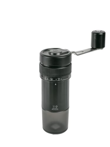 PEUGEOT - Manuelle Kaffeemühle Presto - 6 Einstellungen für u'Select-Mahlzeiten - Mechanismus aus Stahl - Elegantes und intuitives Design - Farbe Mattschwarz von PEUGEOT