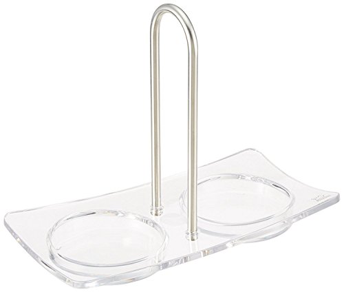 PEUGEOT - Menage Linea - Untersetzer für Gewürzmühlen - 19 cm x 9,5 cm x 15 cm - Maximaler Durchmesser bis 6,5 cm - Acryl und Edelstahl von PEUGEOT