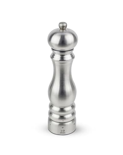 PEUGEOT - Salzmühle Paris Chef u‘Select 22 cm - 6 voreingestellte Mahlgrade - Innovatives Zirlion-Mahlwerk für pulverfeines Salz - Aus Edelstahl - Französisches Know-how - Farbton Edelstahl PEUGEOT - Salzmühle Paris Chef u‘Select 22 cm - 6 voreingestellte Mahlgrade - Innovatives Zirlion-Mahlwerk für pulverfeines Salz - Aus Edelstahl - Französisches Know-how - Farbton Edelstahl von PEUGEOT