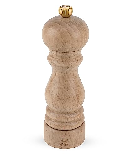 PEUGEOT Paris Manuelle Salzmühle, Mahlgradeinstellung u'Select, Höhe: 18 cm, Holz, Natur, 23393 von PEUGEOT