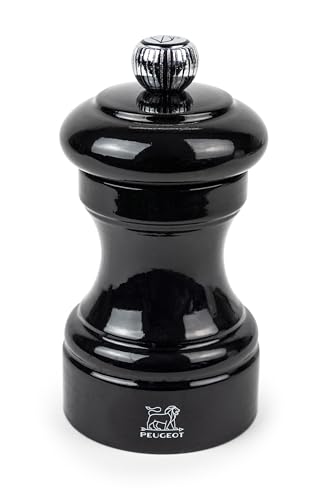 PEUGEOT - Pfeffermühle Bistro 10 cm - Klassische Mahlgradeinstellung - Aus Holz mit PEFC-Siegel - Schwarz lackiert PEUGEOT - Pfeffermühle Bistro 10 cm - Klassische Mahlgradeinstellung - Aus Holz mit PEFC-Siegel - Schwarz lackiert von PEUGEOT
