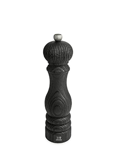 PEUGEOT - Pfeffermühle Paris Nature Black 22 cm - Klassische Mahlgradeinstellung - Aus recyceltem Holz mit PEFC-Siegel - Französiches Know-How - Schwarz von PEUGEOT