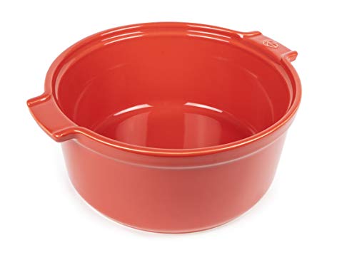 PEUGEOT - Runde Souffléeform aus Keramik - 24 cm x 22 cm x 9,7 cm - Fassungsvermögen: 2,4 L - 10 Jahre Garantie - Rot PEUGEOT - Runde Souffléeform aus Keramik - 24 cm x 22 cm x 9,7 cm - Fassungsvermögen: 2,4 L - 10 Jahre Garantie - Rot von PEUGEOT