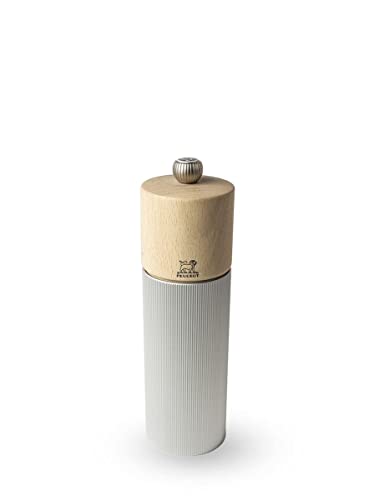 PEUGEOT - Salzmühle Line 18 cm - Klassische Mahlgradeinstellung - Aluminium und recyceltes Holz mit PEFC-Siegel - Naturfarben PEUGEOT - Salzmühle Line 18 cm - Klassische Mahlgradeinstellung - Aluminium und recyceltes Holz mit PEFC-Siegel - Naturfarben von PEUGEOT