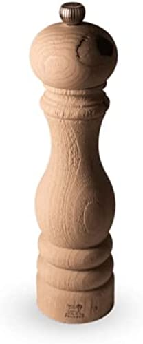 PEUGEOT - Salzmühle Paris Nature 22 cm - Klassische Mahlgradeinstellung - Aus recyceltem Holz mit PEFC-Siegel - Französiches Know-How - Naturfarben von PEUGEOT