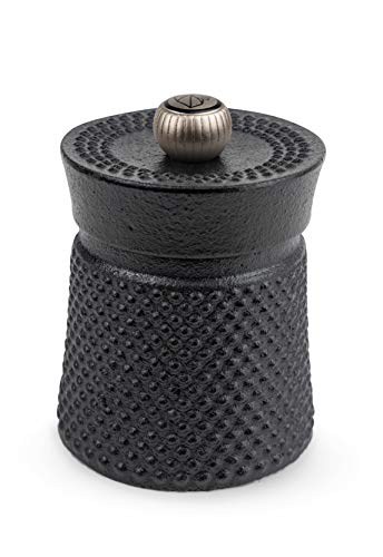 PEUGEOT - Pfeffermühle Bali Fonte 8 cm - Stahlmahlwerk - Klassische Mahlgradeinstellung - Gusseisen Schwarz von PEUGEOT