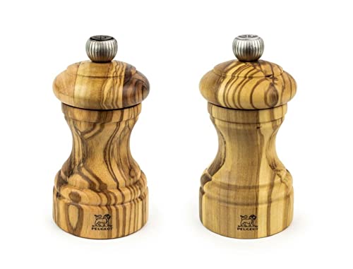 PEUGEOT - Mühlenset Bistro 10 cm Pfeffermühle und Salzmühle - Stahlmahlwerk - Klassische Mahlgradeinstellung - Olivenholz Natur PEUGEOT - Mühlenset Bistro 10 cm Pfeffermühle und Salzmühle - Stahlmahlwerk - Klassische Mahlgradeinstellung - Olivenholz Natur von PEUGEOT