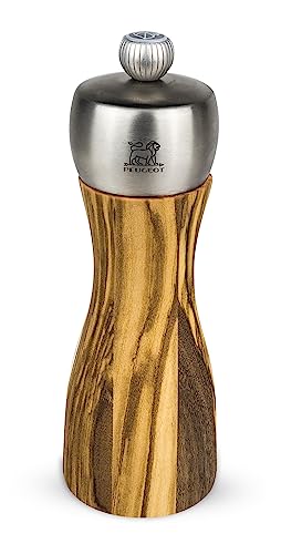 PEUGEOT Fidji Manuelle Salzmühle, Klassische Mahlgradeinstellung, Höhe: 15 cm, Olivenholz, 33811 PEUGEOT Fidji Manuelle Salzmühle, Klassische Mahlgradeinstellung, Höhe: 15 cm, Olivenholz, 33811 von PEUGEOT