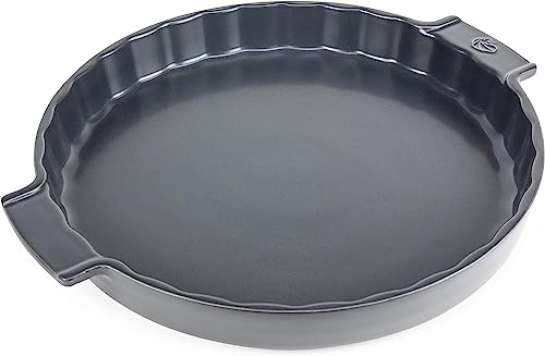 Peugeot Tarteform Appolia 30 cm aus Keramik, Schieferfarben I -20 bis 250°C temperaturbeständig I Premium Tarte Form mit perfekt glattem Boden von PEUGEOT