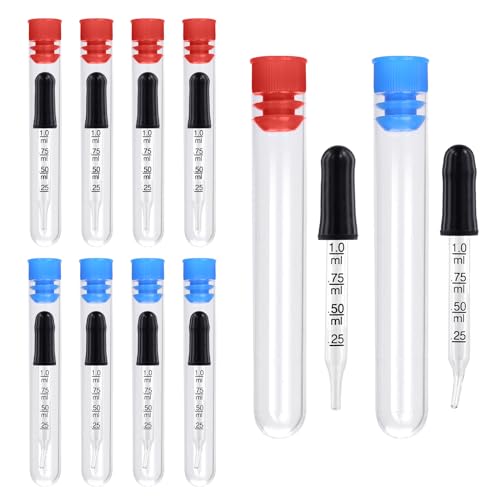10stk 1ml Flüssigkeitstropfer, Pipettentropfer Glas-Augentropfer mit Messkalibrierung mit Gebogener und Gerader Spitze Medikamententropfer zur Fütterung von Ätherischen Ölen im Ohrenlabor 10stk 1ml Flüssigkeitstropfer, Pipettentropfer Glas-Augentropfer mit Messkalibrierung mit Gebogener und Gerader Spitze Medikamententropfer zur Fütterung von Ätherischen Ölen im Ohrenlabor von PEUTIER