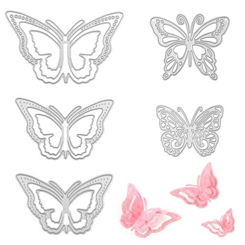 5 Stück Schmetterling Stanzungen, 3D Schmetterling Stanzen Kohlenstoffstahl Stanzen Schmetterling Rahmen Kartenherstellung für Handarbeit Dekorative Prägung Scrapbooking Ornamente 5 Stück Schmetterling Stanzungen, 3D Schmetterling Stanzen Kohlenstoffstahl Stanzen Schmetterling Rahmen Kartenherstellung für Handarbeit Dekorative Prägung Scrapbooking Ornamente von PEUTIER