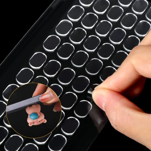 600 Stück Transparenter Klebekitt, Entfernbar, Gel-Kleberkitt Selbstklebender Klebekitt Doppelseitige Klebepunkte Aufkleber Montagekitt für Poster Wandbehang, 13x8mm von PEUTIER