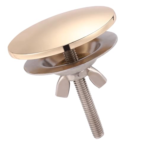 Küchenspülen-Lochabdeckung, Hochwertiger Wasserhahn-Lochdeckel aus Edelstahl und Zinklegierung für Küchenspüle Küchenspülen-Lochstöpsel Küchenarmatur Spülbeckenzubehör(Gold) von PEUTIER