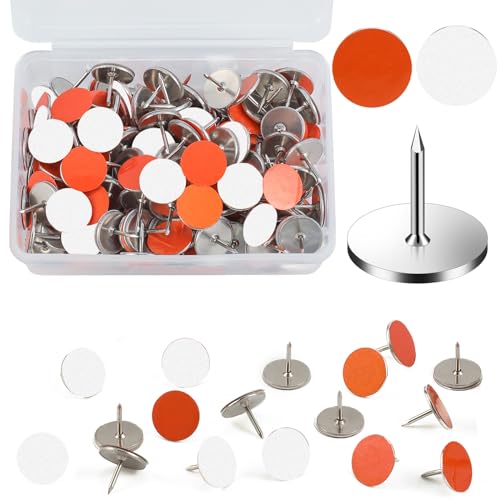 PEUTIER 100 Stück Reflektierende Reißzwecken zur Wegmarkierung, 10mm Durchmesser Reflektierende Markierung Reflective Push Pins für Jagd Wandern Camping Überleben im Freien mit Transparenter Box PEUTIER 100 Stück Reflektierende Reißzwecken zur Wegmarkierung, 10mm Durchmesser Reflektierende Markierung Reflective Push Pins für Jagd Wandern Camping Überleben im Freien mit Transparenter Box von PEUTIER