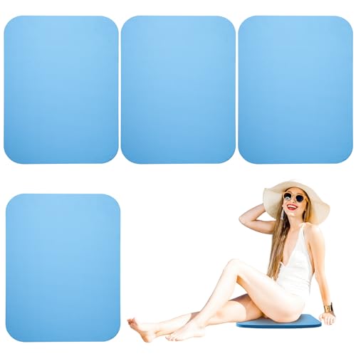PEUTIER 4stk Pool-Sitzmatte, Weiches Eva-Schaum-Schwimmbadkissen Blaue Pool Lounge Kissen Sitzkissen Am Pool Sauberes Pool-Kissen Zum Faulenzen Schwimmen Pools Strand Entspannung von PEUTIER