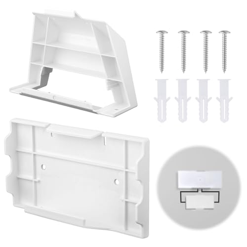 PEUTIER Montagehalterung für Starlink Gen 3&V3, 2 in 1 Router-Halterung zur Wandmontage mit Montagesatz für Netzteilhalterungen Router-Montageregal für Router Netzteiladapter Stabile Wandhalterung von PEUTIER