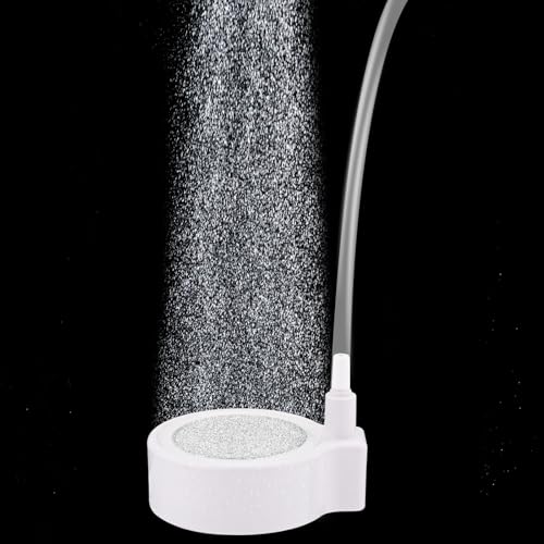 Nano Luftstein Aquarium, 5cm Luftstein für Aquarien Aquarium Sprudler Luftsprudler Stein Aquarium für Wassertanks mit 5-30 Gallonen Luftpumpe Nicht im Lieferumfang Enthalten (Weiß) von PEUTIER
