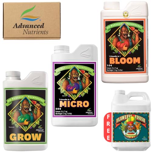 Advanced Nutrients Set Dünger 3 x 1L + Wurzelreiniger 250ml von PEV GROW
