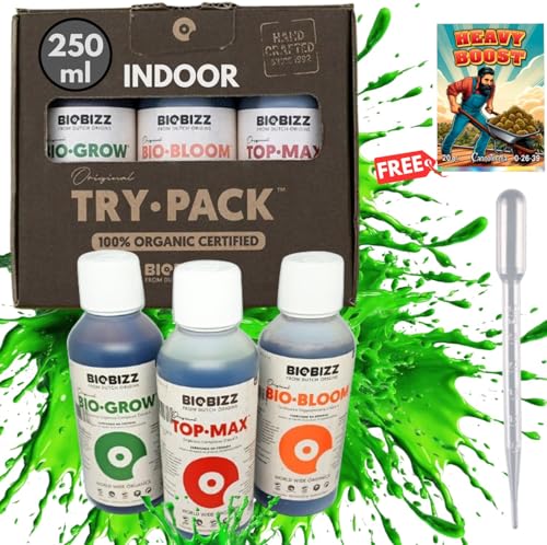 Biobizz Dünger | Biobizz Dünger Set | Biobizz Try Pack | Bio Bizz | Dünger Starterset Biobizz | Biobizz Trypack indoor | Biobizz Set | Naturdünger | Flüssiger | Grow Set + Ph Minus von PEV GROW