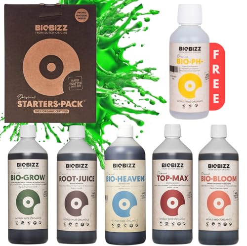 Starter Pack Biobizz + Ph Minus | Dünger Set | Pflanzendünger | Starterset | Biobizz Set | Grow Set Indoor | Naturdünger | Flüssiger von PEV GROW