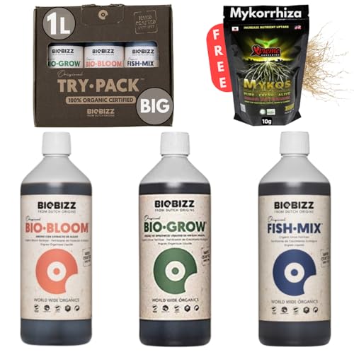 Starter Pack Biobizz Dünger Set | Pflanzendünger Starterset GrowSet Indoor | Naturdünger | Flüssiger von PEV GROW
