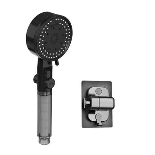 PEVAVFZMMY 10 Modi Hochdruck-Duschkopf for Filter, One Key Stop Water, Handbrause fürs Badezimmer, tragbare Duschdüse Duschkopf(Shower base set A) von PEVAVFZMMY