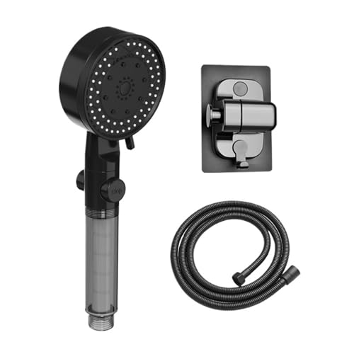 PEVAVFZMMY 10 Modi Hochdruck-Duschkopf for Filter, One Key Stop Water, Handbrause fürs Badezimmer, tragbare Duschdüse Duschkopf(Shower head set A) von PEVAVFZMMY