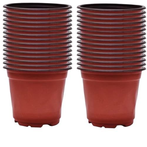 PEVAVFZMMY 100/20 STÜCKE Aussaat-Kindergarten-Töpfe Flexible Anzuchttöpfe Weiche Blumen-Pflanzen-Pflanzen-Anzuchtbox aus Kunststoff Gartenpflanzen-Kindergarten-Becher Saatbehälter Blumentopf(40PCS) von PEVAVFZMMY