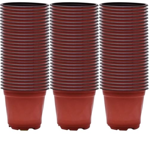 PEVAVFZMMY 100/20 STÜCKE Aussaat-Kindergarten-Töpfe Flexible Anzuchttöpfe Weiche Blumen-Pflanzen-Pflanzen-Anzuchtbox aus Kunststoff Gartenpflanzen-Kindergarten-Becher Saatbehälter Blumentopf(100PCS) von PEVAVFZMMY