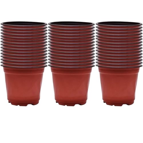 PEVAVFZMMY 100/20 STÜCKE Aussaat-Kindergarten-Töpfe Flexible Anzuchttöpfe Weiche Blumen-Pflanzen-Pflanzen-Anzuchtbox aus Kunststoff Gartenpflanzen-Kindergarten-Becher Saatbehälter Blumentopf(60PCS) von PEVAVFZMMY