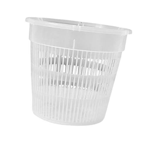 PEVAVFZMMY 11/14/16/19 cm Mesh Pot Root Control Transparent Flowerpot for Flower Breathable Growth Container Garden Plastic Flower Pot(19cm with tray,1pc) von PEVAVFZMMY
