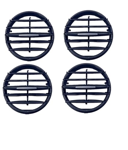 PEVAVFZMMY 1x/4x/8x/10x Klimaanlage Outlet Vent Grill Dash Schiebe Cilp Trim Fit for VW Tiguan 1 5N R Linie 2009-2017 5N0858069J 5N0819703 Lüftungsschlitze für Autoklimaanlagen(4PCS-Left-Right) von PEVAVFZMMY