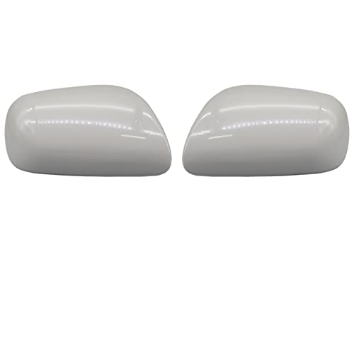 PEVAVFZMMY 2 Stücke Autotür Rückspiegel Abdeckkappe Fit for Toyota Fit for Yaris P90 Hatchbck Genral Modell 2008-2013 Außenspiegel Shell Gehäuse Lackiert Rückspiegel(Unpainted LH RH) von PEVAVFZMMY