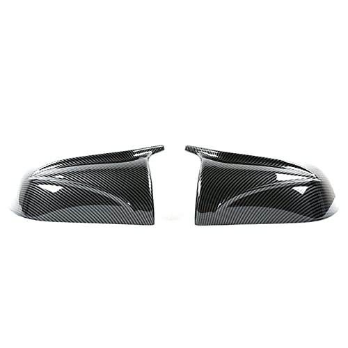PEVAVFZMMY 2 Stücke Fit for Tesla Modell 3 Auto Rückspiegel Abdeckung Ersatz ABS Kohlefaser/Glänzend Schwarz 2017 2018 2019 2020 2021 Rückspiegel(Carbon Fiber Color) von PEVAVFZMMY