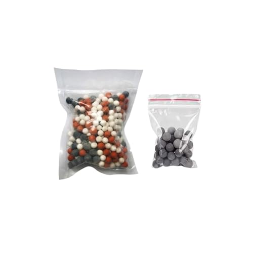 PEVAVFZMMY 3 Funktionen Hochdruck-SPA-Duschkopf Wassersparender Handbrause-Regenbadezimmer-Zubehör Anionenfilterdusche Duschkopf(Filter Balls Set) von PEVAVFZMMY