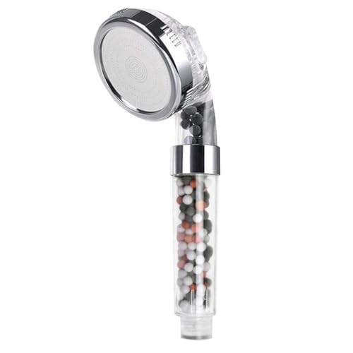 PEVAVFZMMY 3 Funktionen Hochdruck-SPA-Duschkopf Wassersparender Handbrause-Regenbadezimmer-Zubehör Anionenfilterdusche Duschkopf(Shower Head A) von PEVAVFZMMY