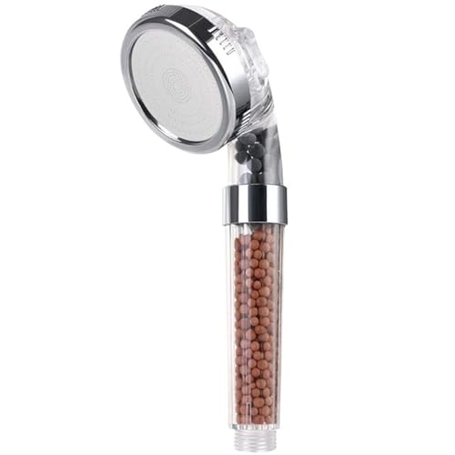 PEVAVFZMMY 3 Funktionen Hochdruck-SPA-Duschkopf Wassersparender Handbrause-Regenbadezimmer-Zubehör Anionenfilterdusche Duschkopf(Shower Head B) von PEVAVFZMMY