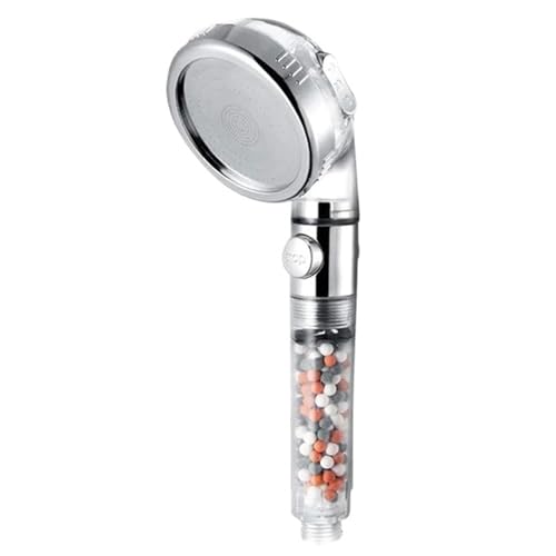 PEVAVFZMMY 3 Funktionen Hochdruck-SPA-Duschkopf Wassersparender Handbrause-Regenbadezimmer-Zubehör Anionenfilterdusche Duschkopf(Shower Head D) von PEVAVFZMMY